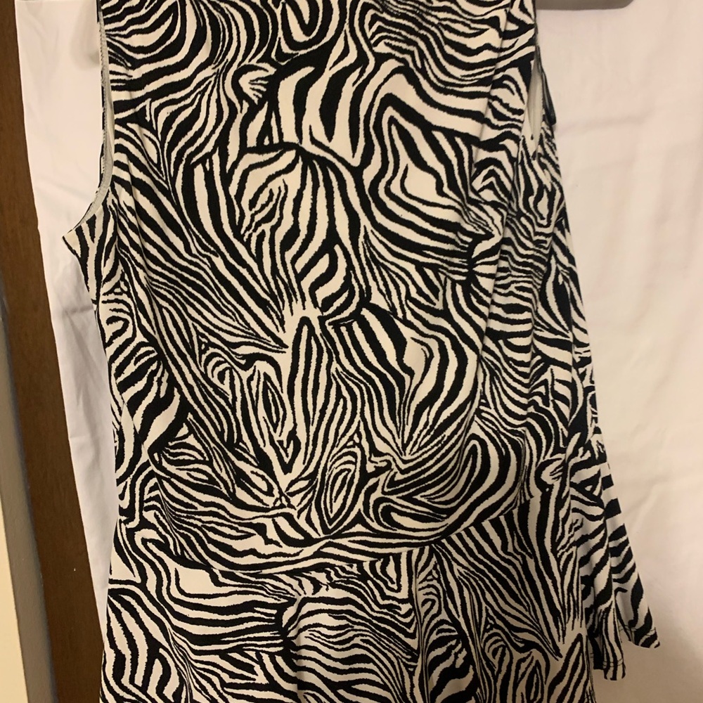 Zebra Print Sleeveless Top